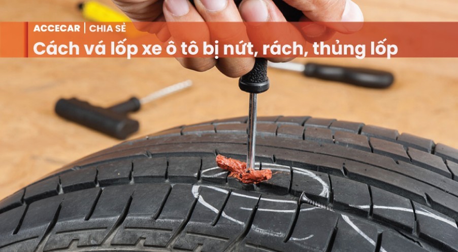 Lốp Xe Bị Xịt/Thủng Giữa Đường? Hướng Dẫn Chi Tiết Cách Vá Lốp Ô Tô Khẩn Cấp Bằng Bộ Kit và Keo Tự Vá Lốp Xe Hơi